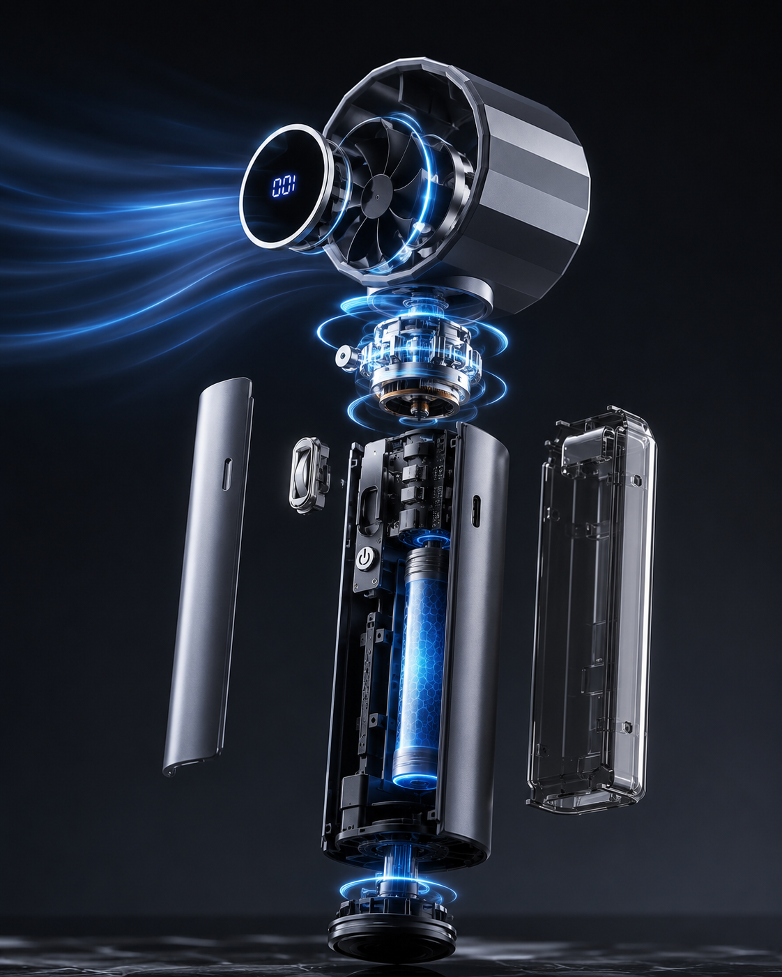 CyberPunk Ice turbo fan Black