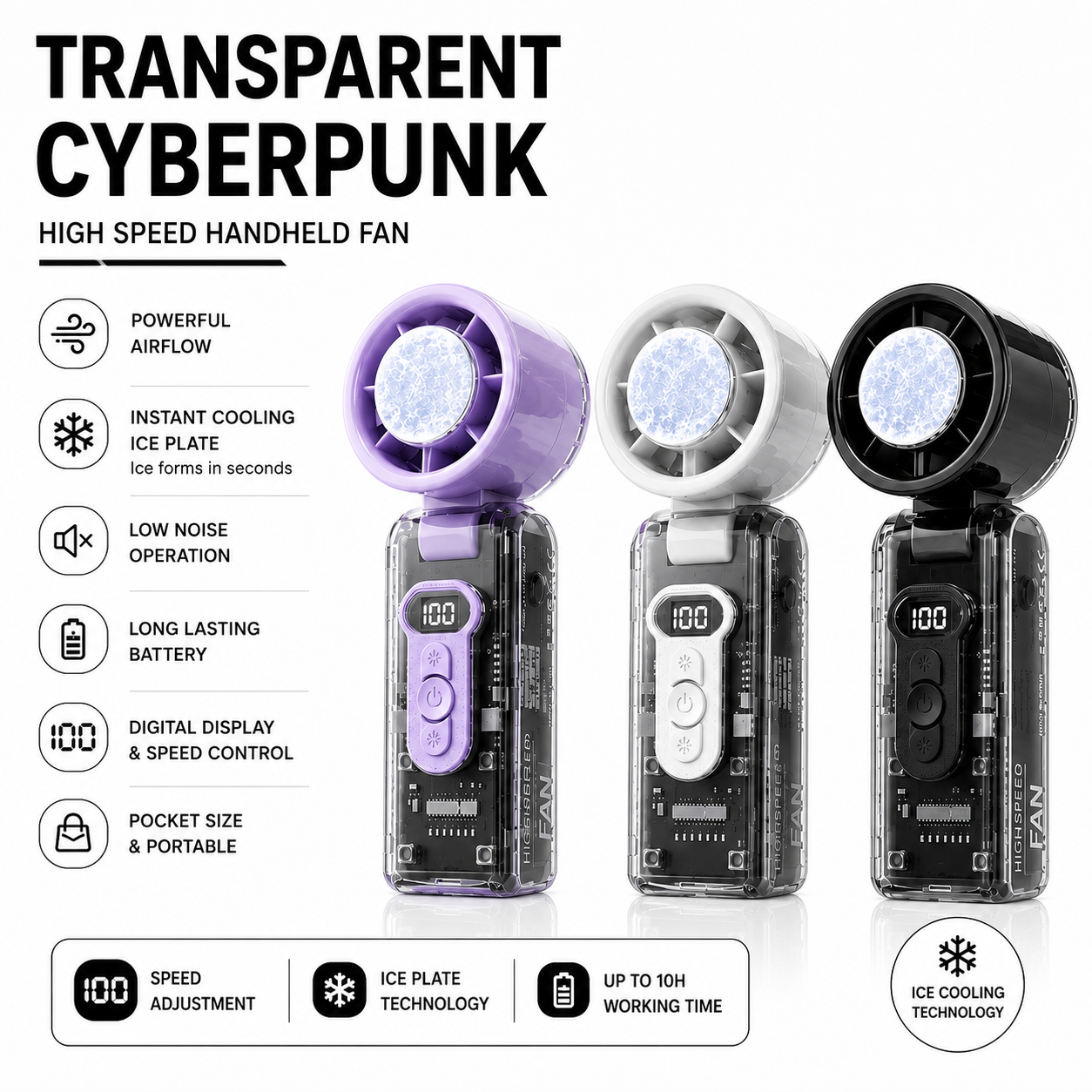 CyberPunk Ice Turbo Fan (White)