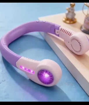 Led Light Foldable Turbo Neck Fan