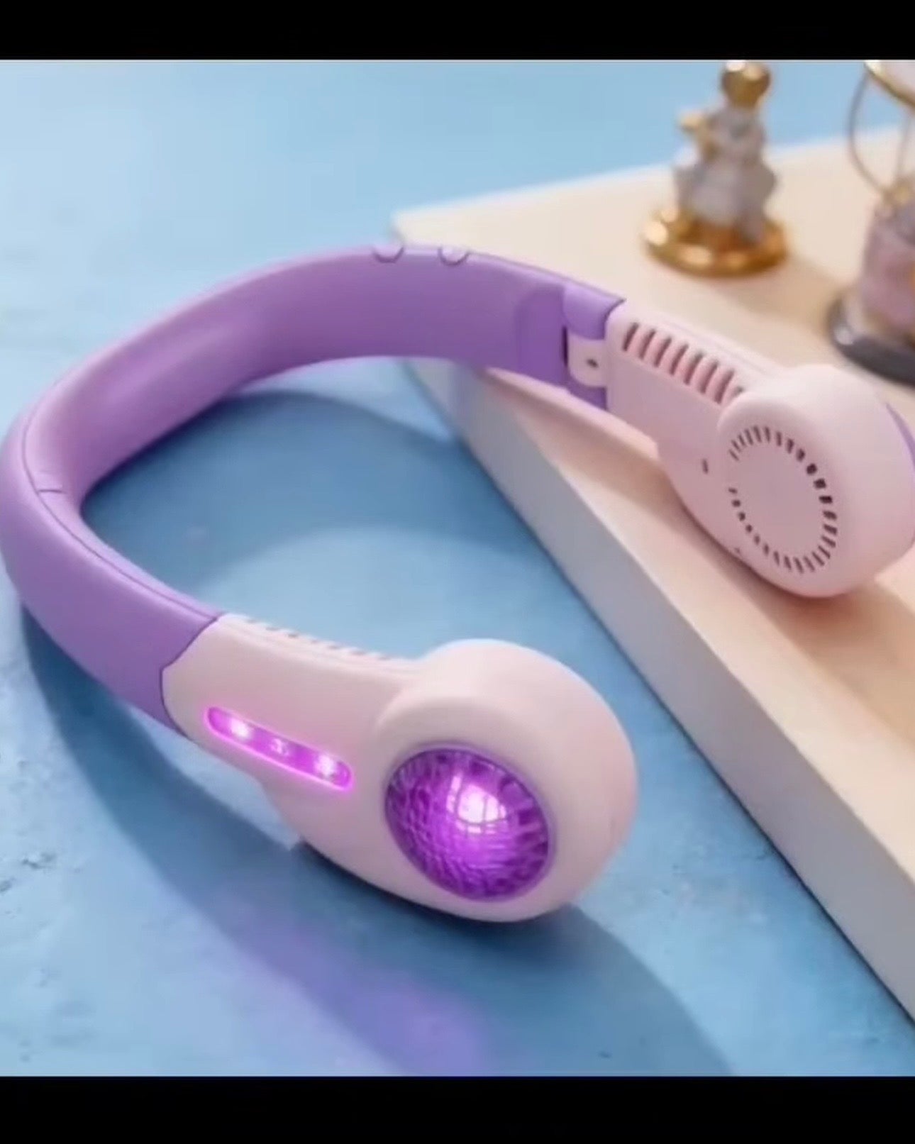 Led Light Foldable Turbo Neck Fan