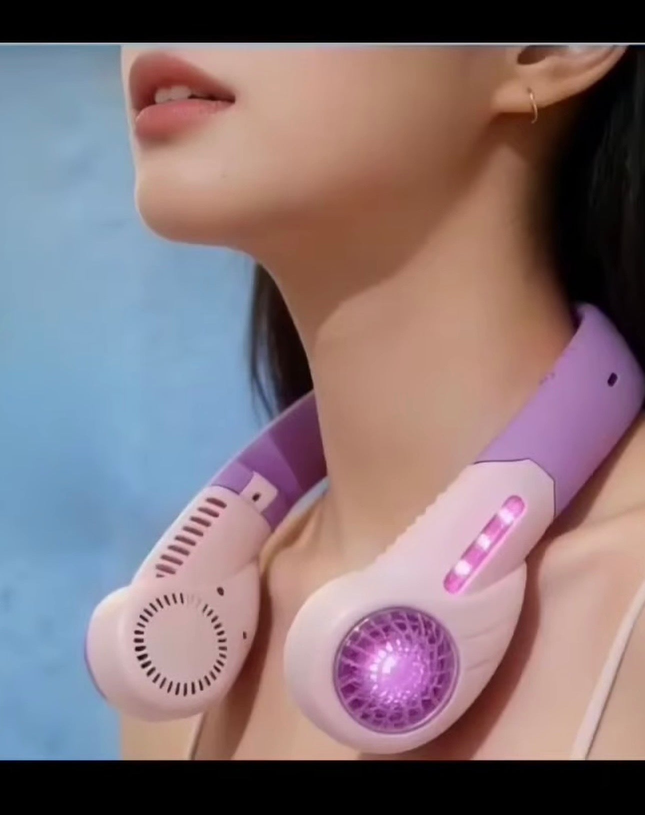 Led Light Foldable Turbo Neck Fan