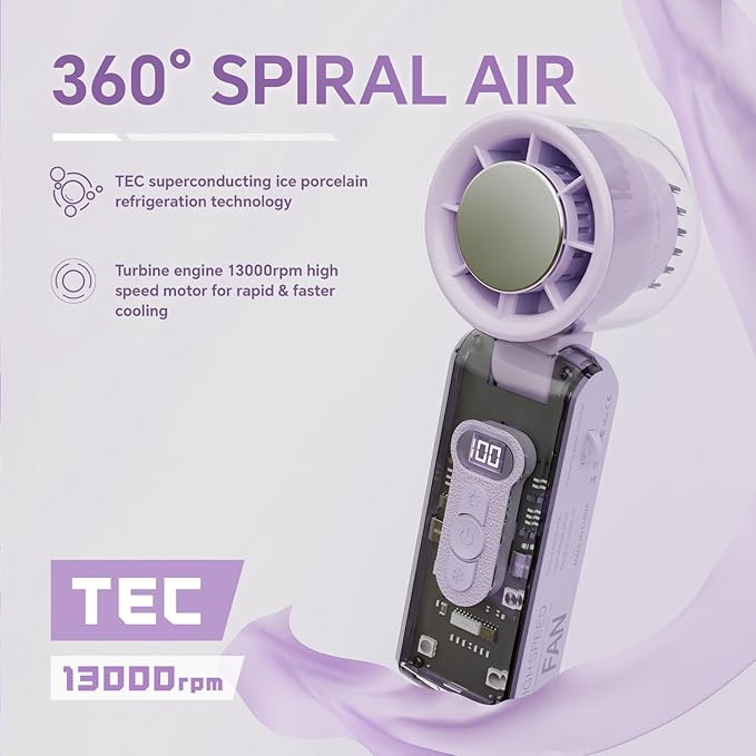 CyberPunk Ice Turbo Fan (violet) - Gadget Nest