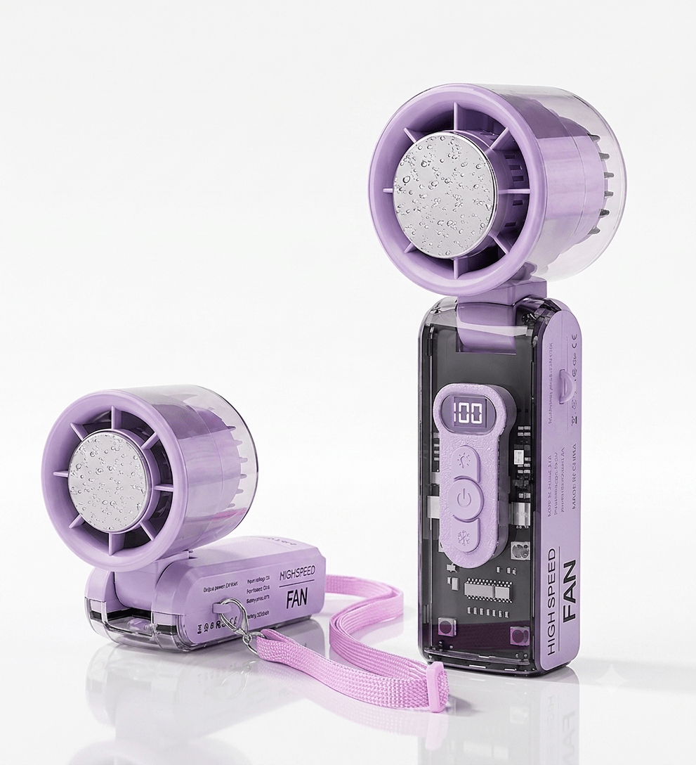 CyberPunk Ice Turbo Fan (violet) - Gadget Nest
