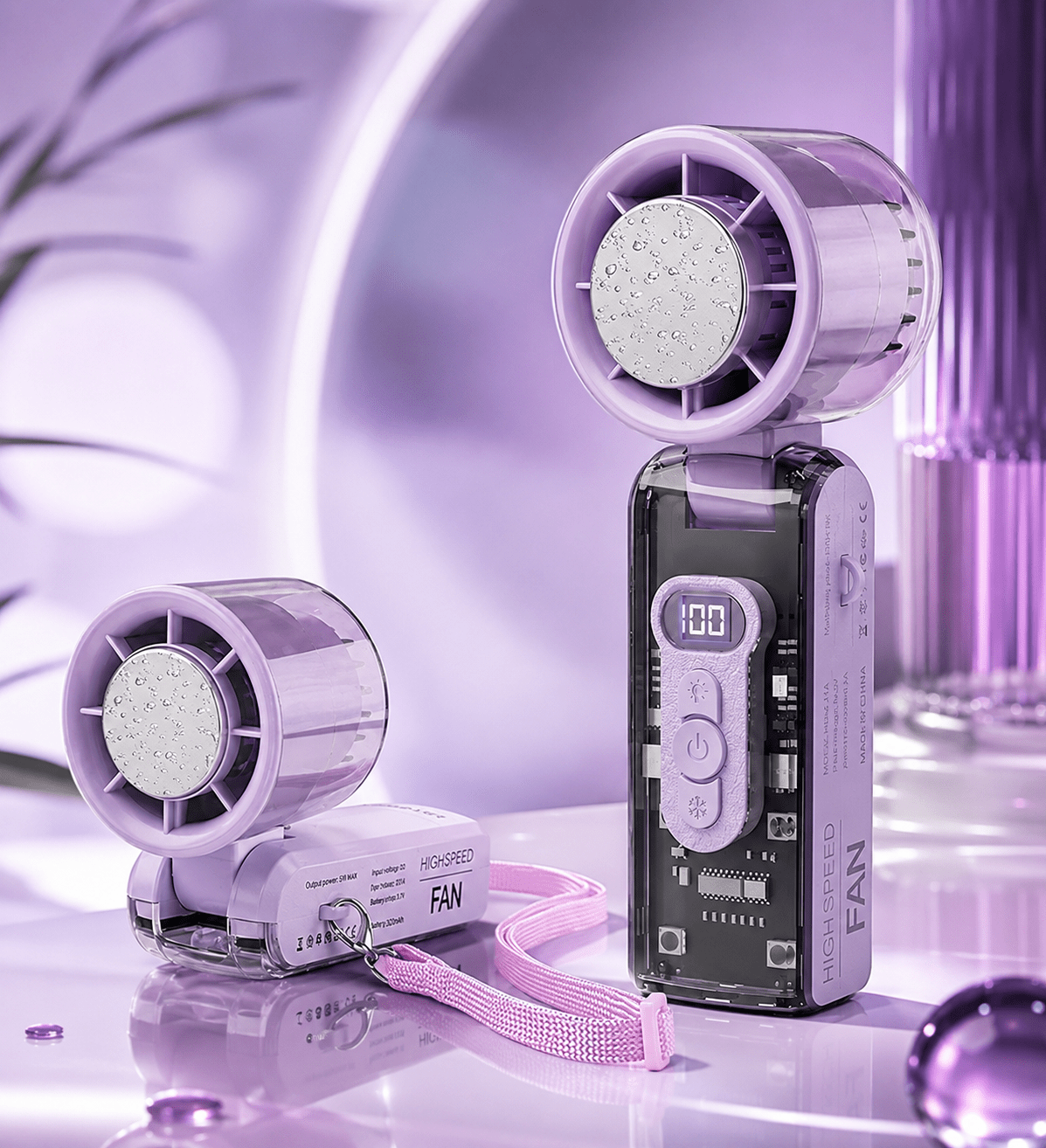 CyberPunk Ice Turbo Fan (violet) - Gadget Nest