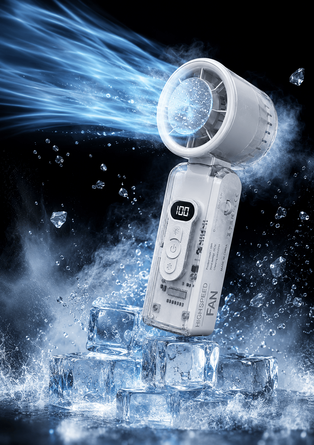 CyberPunk Ice Turbo Fan (White) - Gadget Nest