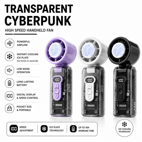 CyberPunk Ice Turbo Fan (White) - Gadget Nest