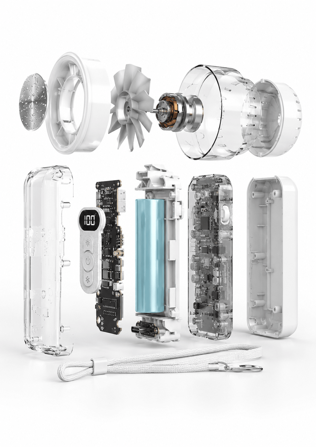CyberPunk Ice Turbo Fan (White) - Gadget Nest